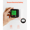 VEVOR Outlet Tester, Electrical GFCI Trip Tester, LCD Display Receptacle Detector for 7 Common Wiring Faults, 3 Prong Socket Detector with Auto Shutoff & Low Battery Indicator, CAT II 300V Rating