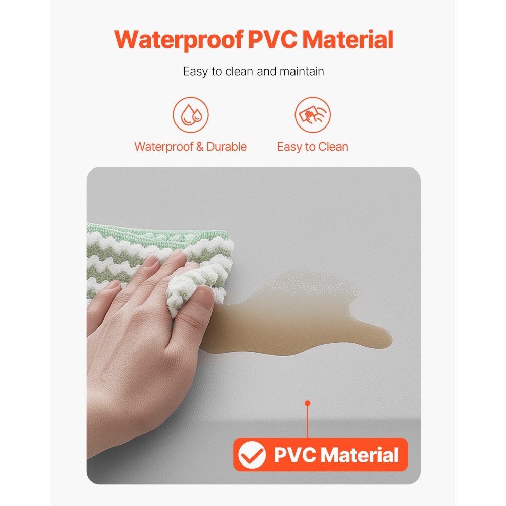 VEVOR Fall Mat for Elderly, 3/4-inch Thickened Fall Prevention Pad with Beveled Edge, Anti-Slip Bedside Safety Floor Mat for Seniors, Handicaps, Patients (24 x 70 inch)