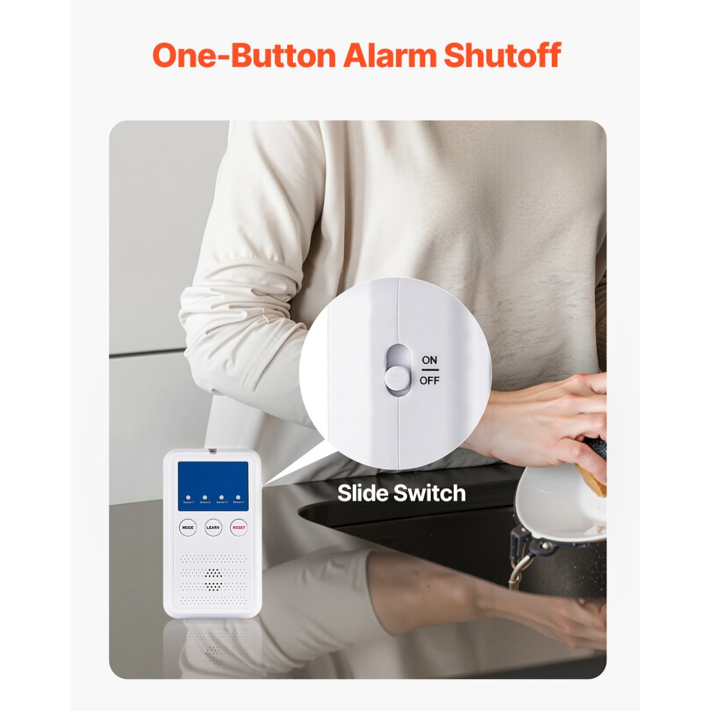 VEVOR Early Alert Bed Alarm System, Wireless Bed and Chair Sensor Pad with Call Button & Pager, Pre-Alert Safety Bed Alarms and Fall Prevention for Elderly, Dementia Patients, and Adults