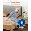 VEVOR Early Alert Bed Alarm System, Wireless Bed Sensor Pad with Call Button & Pager, Pre-Alert Safety Bed Alarms and Fall Prevention for Elderly, Dementia Patients, and Adults (10 x 35-inch)