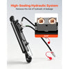 VEVOR Hydraulic Top Link Cat. 2-2 (11 in Stroke, 22-7/16 in to 33-7/16 in), Max 2900PSI Hydraulic Cylinder with 2 Hoses & G3/8" Check Valves for Tractors