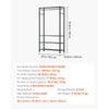 VEVOR Clothing Garment Rack, Heavy Duty Clothing Garment Rack, 4 Adjustable Tiers Clothing Racks with Carbon Steel, 500 lbs Load Capacity Closet Wardrobe for Bedroom, Clothing Store, Hallway