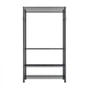 VEVOR Clothing Garment Rack, Heavy Duty Clothing Garment Rack, 4 Adjustable Tiers Clothing Racks with Carbon Steel, 500 lbs Load Capacity Closet Wardrobe for Bedroom, Clothing Store, Hallway