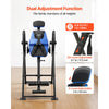 VEVOR Inversion Table, 300 lbs Capacity Heavy Duty Back Inverter Stretcher, Inverted Table with Dual-Roller Locking, Decompression Tables for Shoulders, Neck, Back, Multi-Angle Adjustable Tether Strap
