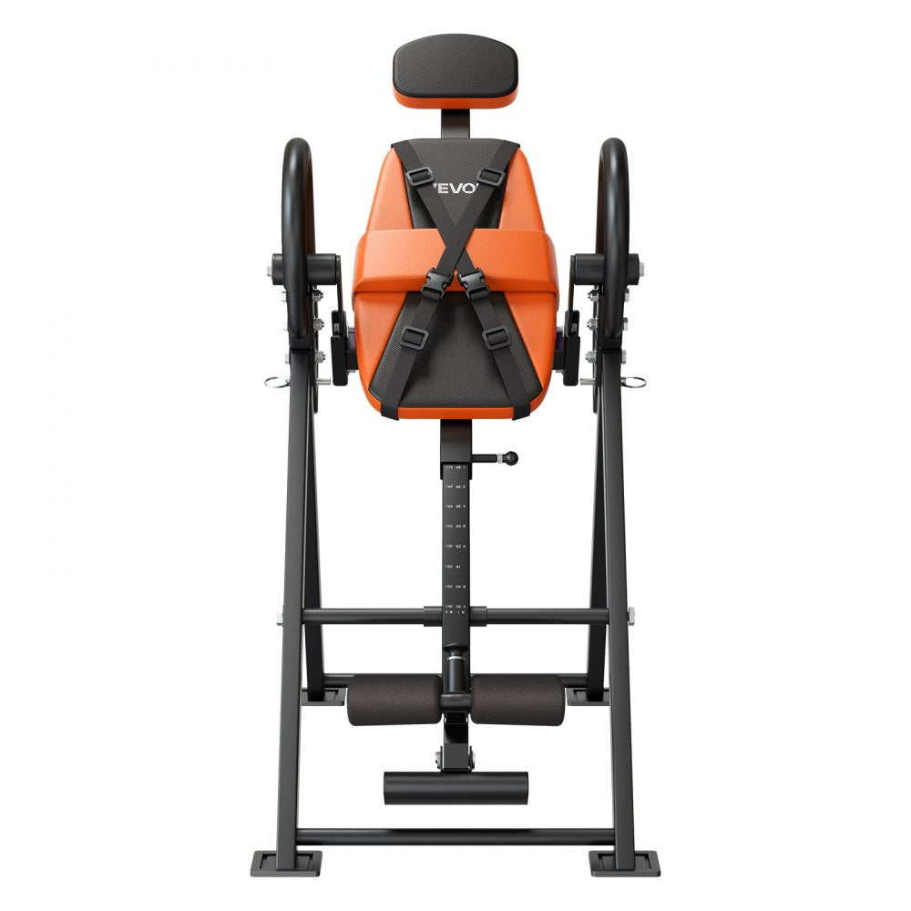 VEVOR Inversion Table, 300 lbs Capacity Heavy Duty Back Inverter Stretcher, Inverted Table with Dual-Roller Locking, Decompression Tables for Shoulders, Neck, Back, Multi-Angle Adjustable Tether Strap