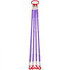 VEVOR Lifting Sling Straps, Four Leg Polyester Bridle Sling with Hooks, 6600LB Capacity, 5Ft Heavy Duty Rigging Strap, Thickened & Wear-Resistant Webbing Slings for Engines Cranes Hoists Truck