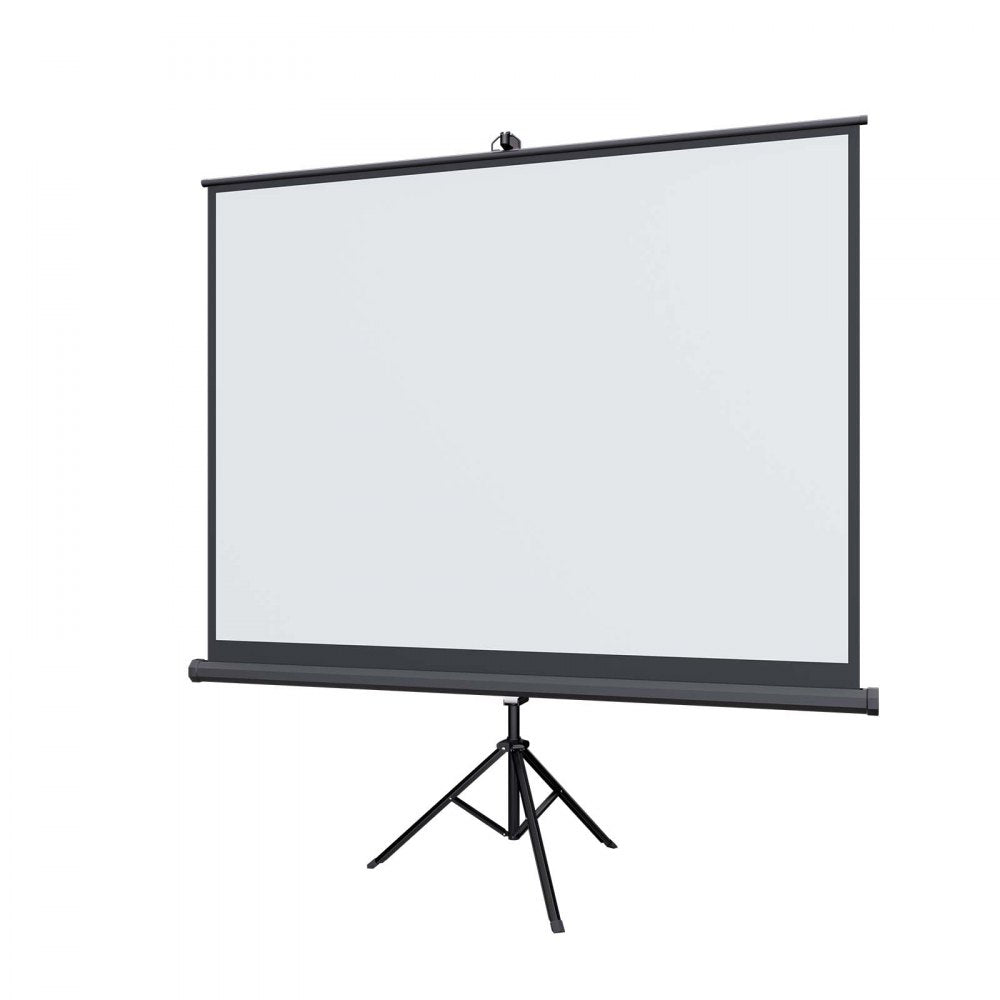 VEVOR Projector Screen with Stand, 100 Inch 4:3 4K 1080P HD Movie Screen, 170° Wide Viewing, Wrinkle-Free Projection Screen with Stable Tripod & Portable Bag for Home Theater, Immersive Movie Nights