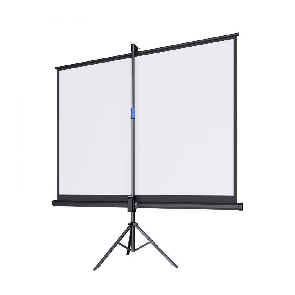 VEVOR Projector Screen with Stand, 100 Inch 4:3 4K 1080P HD Movie Screen, 170° Wide Viewing, Wrinkle-Free Projection Screen with Stable Tripod & Portable Bag for Home Theater, Immersive Movie Nights