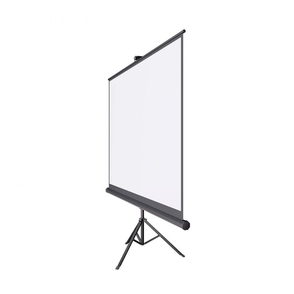 VEVOR Projector Screen with Stand, 100 Inch 4:3 4K 1080P HD Movie Screen, 170° Wide Viewing, Wrinkle-Free Projection Screen with Stable Tripod & Portable Bag for Home Theater, Immersive Movie Nights