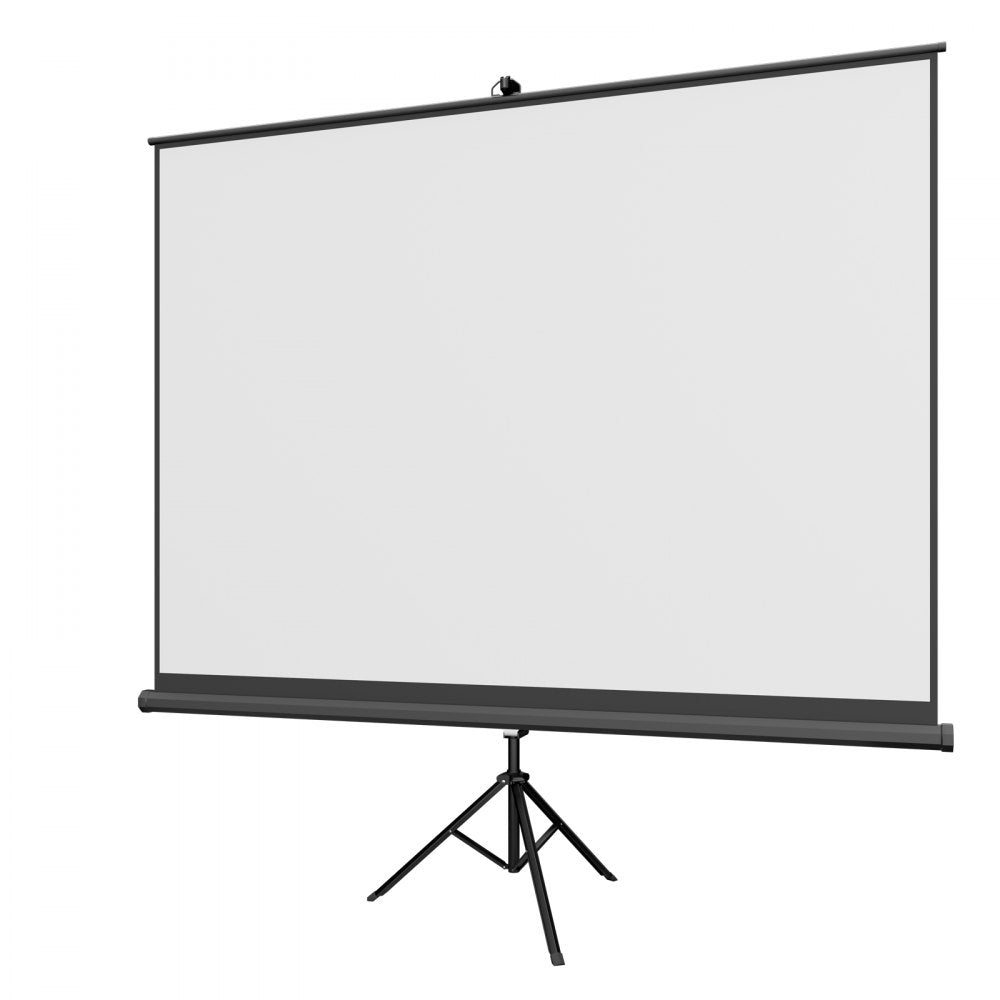 VEVOR Projector Screen with Stand, 120 Inch 4:3 4K 1080P HD Movie Screen, 170° Wide Viewing, Wrinkle-Free Projection Screen with Stable Tripod & Portable Bag for Home Theater, Immersive Movie Nights