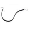 VEVOR 10 Piece Flat Bungee Cord, 20 mm Heavy Duty Bungee Straps with Steel S-Hooks, 24" Elastic Bungee Rope for Cargo, Tarps, Trucks and Tent, Black