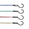 VEVOR 32 Piece Flat Bungee Cord Set, 17 mm Heavy Duty Bungee Straps with A3 Steel J-Hooks, Includes 10", 18", 24", 32", 40", Bungee Rope with Portable Storage Bag, 6 Clips & Canopy Ties