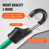 VEVOR 32 Piece Bungee Cords Assortment, 8 mm Heavy Duty Bungee Straps with A3 Steel Hooks, Including 10", 24", 32", 40", 48", Bungee Ropes Set with Portable Storage Bag, 4 Clips & Canopy Ties