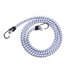 VEVOR 6 Piece Bungee Cords with A3 Steel Hooks, 72 Inch Heavy Duty Bungee Straps, 12 mm Elastic Bungee Ropes Set for Camping, Tarps, Motorcycle, Truck and Tent, White with Blue Stripes
