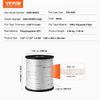 VEVOR Polyester Pull Tape, 5/8" x 630' Mule Tape Flat Rope, 2200 lbf Tensile Capacity, Printed Webbing Cable Pulling Tape for Packaging, Gardening, Commercial Electrical, Conduit Work, Whit