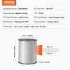 VEVOR Polyester Pull Tape, 3/4" x 265' Mule Tape Flat Rope, 2500 lbf Tensile Capacity, Printed Webbing Cable Pulling Tape for Packaging, Gardening, Commercial Electrical, Conduit Work, White