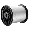 VEVOR Polyester Pull Tape, 3/4" x 318' Mule Tape Flat Rope, 2500 lbf Tensile Capacity, Printed Webbing Cable Pulling Tape for Packaging, Gardening, Commercial Electrical, Conduit Work, White