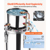 VEVOR Alcohol Still, 3 Gal / 11.4 L Stainless Steel Water Alcohol Distiller with Copper Coil, Home Brewing Refining Fermentation Kit with Thermometer, for Wine Whisky Brandy, Silver