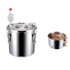 VEVOR Alcohol Still, 3 Gal / 11.4 L Stainless Steel Water Alcohol Distiller with Copper Coil, Home Brewing Refining Fermentation Kit with Thermometer, for Wine Whisky Brandy, Silver