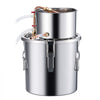 VEVOR Alcohol Still, 3 Gal / 11.4 L Stainless Steel Water Alcohol Distiller with Copper Coil, Home Brewing Refining Fermentation Kit with Thermometer & Pump, for Wine Whisky Brandy, Silver