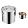 VEVOR Alcohol Still, 5 Gal / 19 L Stainless Steel Water Alcohol Distiller with Copper Coil, Home Brewing Refining Fermentation Kit with Thermometer & Pump, for Wine Whisky Brandy, Silver