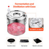 VEVOR Alcohol Still, 8 Gal / 30 L Stainless Steel Water Alcohol Distiller with Copper Coil, Home Brewing Refining Fermentation Kit with Thermometer & Pump, for Wine Whisky Brandy, Silver