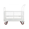 VEVOR Platform Truck Cart with Cage, 2000 lbs Capacity, 6-in-1 Foldable Flatbed Cart with Swivel Wheels, Heavy Duty Hand Truck, Multi-Functional Push Dolly, for Grocery Laundry, 44.5 x 26.6 x 42.1 in
