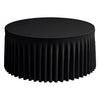 VEVOR Spandex Tablecloth with Skirt, 60-in Round Table Covers 6 Pack, Black, for Party Wedding Banquet Festival, Washable, Reusable, One-Piece, Tight, Fitted Table Cloth with Pleated Skirt