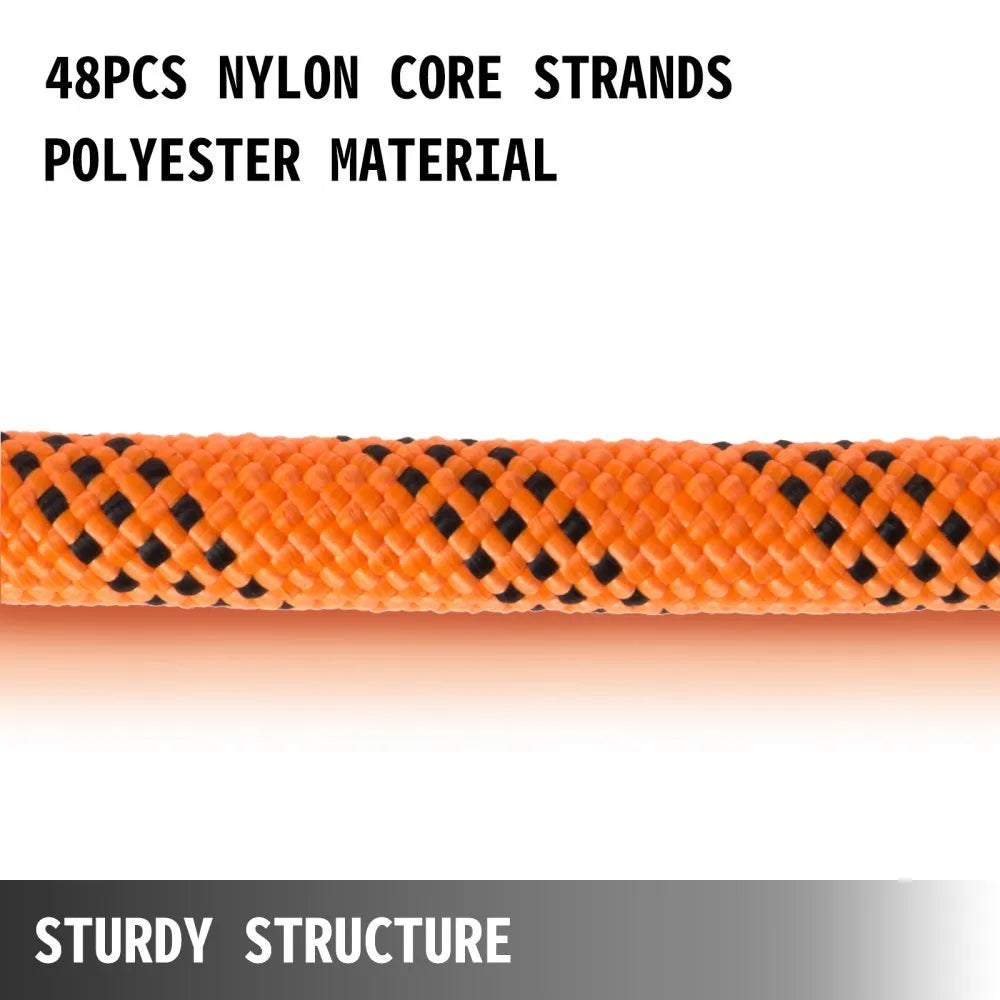 Polyester Rope 9/16" x 200', Load and Pulling Rope, 8600lbs Breaking Strength(Not suitable for rocking climbing, mountain climbing, hanging people, etc.)