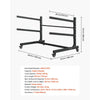 VEVOR Kayak Storage Rack for 2 Kayaks, Holds 175 lbs, Heavy Duty Adjustable Freestanding Stand with Lockable Wheels for Indoor Outdoor Garage Shed Dock, Holder for Canoe, SUP, Surfboard & Paddleboard