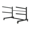 VEVOR Kayak Storage Rack for 2 Kayaks, Holds 175 lbs, Heavy Duty Adjustable Freestanding Stand with Lockable Wheels for Indoor Outdoor Garage Shed Dock, Holder for Canoe, SUP, Surfboard & Paddleboard