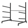 VEVOR Kayak Storage Rack for 3 Kayaks, Holds 200 lbs, Heavy Duty Adjustable Freestanding Stand with Lockable Wheels for Indoor Outdoor Garage Shed Dock, Holder for Canoe, SUP, Surfboard & Paddleboard