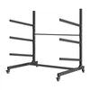 VEVOR Kayak Storage Rack for 3 Kayaks, Holds 200 lbs, Heavy Duty Adjustable Freestanding Stand with Lockable Wheels for Indoor Outdoor Garage Shed Dock, Holder for Canoe, SUP, Surfboard & Paddleboard