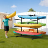 VEVOR Kayak Storage Rack for 6 Kayaks, Holds 400 lbs, Heavy Duty Freestanding Stand for Indoor Outdoor Garage Shed Dock, Storage Rack Stand Holder for Canoe, Small Boat, SUP, Surfboard & Paddleboard