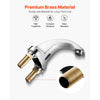 VEVOR Touchless Bathroom Sink Faucet, Automatic Motion Sensor Restroom Toilet Faucet Cold Water with Hole Cover Plate, Battery Operated for 9/16 in Pipe Commercial Lavatory,Chrome Plated Silver