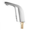 VEVOR Touchless Bathroom Sink Faucet, Automatic Motion Sensor Restroom Toilet Faucet Cold Water with Single Hole, Battery Operated for 9/16 in Pipe Commercial Lavatory,Chrome Plated Silver