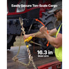 VEVOR Ratchet Chain Binder, 5/16 in x 10 ft G80 Chains, 8000 lbs Working Load of Ratchet Load Binder, Chains and Binders Set, Tie Down Hauling Chain Binders for Hauling, Towing, Logging, Lifting