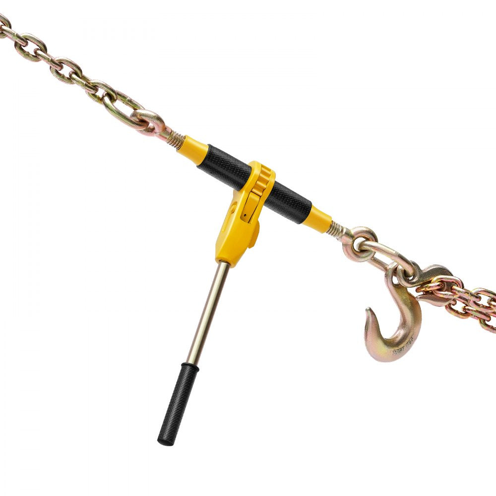 VEVOR Ratchet Chain Binder, 9200 lbs Working Load, Chain Binders Compatible with 3/8 in - 1/2 in Chains, Heavy Duty Ratchet Load Binder with Handles for Truck, Tie Down, Hauling, Towing, Logging