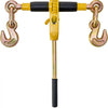 VEVOR Ratchet Chain Binder, 5/16"-3/8" Heavy Duty Load Binders with G80 Chains, 7100 lbs Secure Load Limit, Labor-saving Anti-skid Handle, Tie Down Hauling Chain Binders for Flatbed Truck Trailer, 2 P
