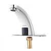 VEVOR Touchless Bathroom Sink Faucet, Automatic Motion Sensor Restroom Toilet Faucet with Hole Cover Plate, Battery Operated,Hot/Cold Water for 9/16 in Pipe Commercial Lavatory,Chrome Plated Silver