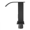 VEVOR Touchless Bathroom Sink Faucet, Automatic Motion Sensor Waterfall Restroom Toilet Faucet with Hole Cover Plate, Battery Operated,Hot/Cold Water for 9/16 in Pipe Commercial Lavatory,Matte Black