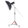 VEVOR Heavy Duty Light Stand with Casters, Max Height 10.5 ft/320 cm, Adjustable Tripod Stand with Stainless Steel, Photography Wheeled Base Stand, for Studio Softbox, Monolight, Reflector Shooting