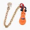 VEVOR 2 Ton Snatch Block with G80 Chain, Swivel Shackle, 3" Sheave for 3/8" Wire Rope, Snatch Block Pulley for Towing and Recovery Applications on Flatbed Tow Truck Rollback Wrecker Car Carrier Cable