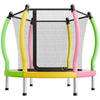 VEVOR Trampoline for Kids, Toddler Mini Trampoline, 132 lbs Capacity Indoor Outdoor Play Toys with Enclosure Net and Basketball Hoop, Easy to Assemble, Christmas Toys Birthday Gifts for Girls Boys