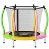 VEVOR Trampoline for Kids, Toddler Mini Trampoline, 132 lbs Capacity Indoor Outdoor Play Toys with Enclosure Net and Basketball Hoop, Easy to Assemble, Christmas Toys Birthday Gifts for Girls Boys