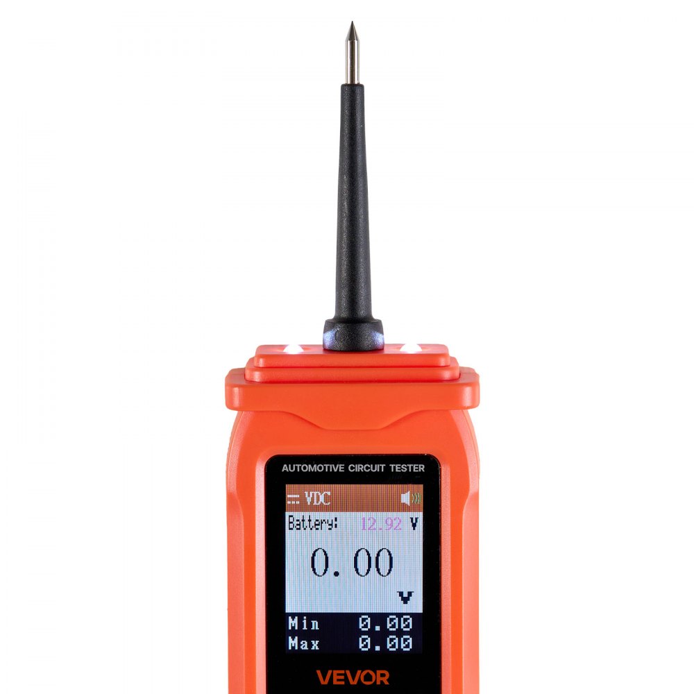 VEVOR Automotive Circuit Tester, 8 - 35 DCV Power Circuit Probe Tester with TFT Color Display and Lighting, Automotive Power Tester Probe with 19.7 ft / 6 m Cable, 2-in-1 Electrical Detector Finder