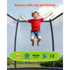 VEVOR Outdoor Trampoline, 12FT Recreational Trampoline, ASTM Approved Trampolines with Enclosure Net & Thickened Pad, Max 400 lbs Weight Capacity, Anti-Rust Backyard Trampolines for Kids & Adults