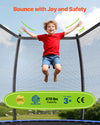 Bounce with joy and safety (470 lbs capacity graphic)