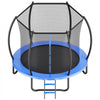 VEVOR Outdoor Trampoline, 8FT Recreational Trampoline, ASTM Approved Trampolines with Enclosure Net & Thickened Pad, Max 265 lbs Weight Capacity, Anti-Rust Backyard Trampolines for Kids & Adults