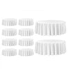 VEVOR White Round Tablecloths 10 Pack, 120 Inches in Diameter, Stain- & Wrinkle- Resistant, Machine Washable Table Clothes, Polyester Fabric Table Covers for Wedding, Party, Banquet, Formal Events
